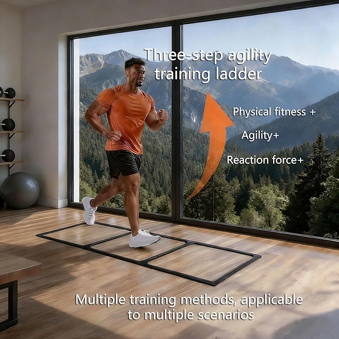 Soft Silicone Agility Ladder for Speed Practice and Movement Drills Perfect for Soccer Basketball and Fitness Agility Ladder for Drills