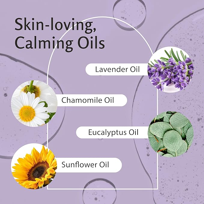 Lavender Massage Oil with Collagen and Stem Cells - Skin Firming Therapy Oil for Cellulite and Quick Absorption on Bum, Thighs, and Belly, 8 fl oz (Pack of 2) by M3
