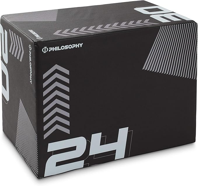 Philosophy Gym 3 in 1 Soft Foam Plyometric Box Jumping Plyo Box for Training and Conditioning