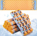 Peryiter 12 Pcs Baseball Ice Cream Drip Cooling Towel Microfiber Absorbent Lightweight Sport Cooling Towel Sweat Sport Rags for Baseball Team Coach Gifts Event Yoga Running Gym(Blue,40 x 12 Inch)