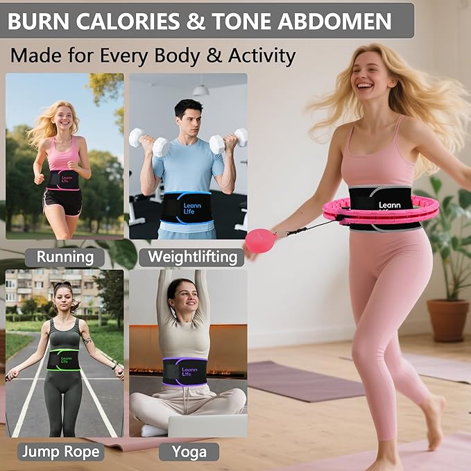 Waist Trimmer Belt – One Size 52″ Fits All Women & Men, Premium Neoprene Sweat Waist Trainer for Workout & Fitness