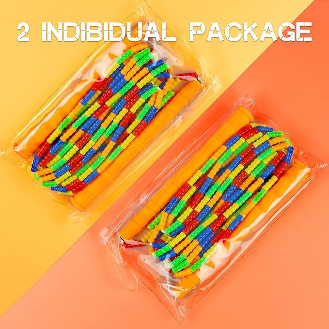 Supertrip Double Dutch Jump Rope Soft Beaded Jump Rope Long Jump Rope 16 FT, Jump Ropes For Women Adult Kids Adjustable Skipping Rope Long Enough for 4-5 Jumpers