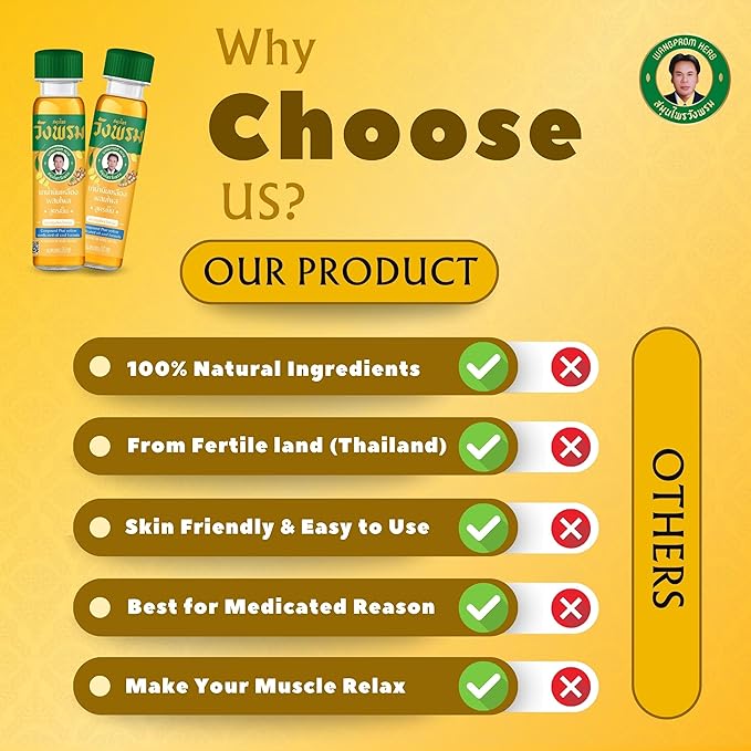 Herbal Massage Oil, Soothing Blend for Relaxation, 20cc (Pack of 3) (Yellow)