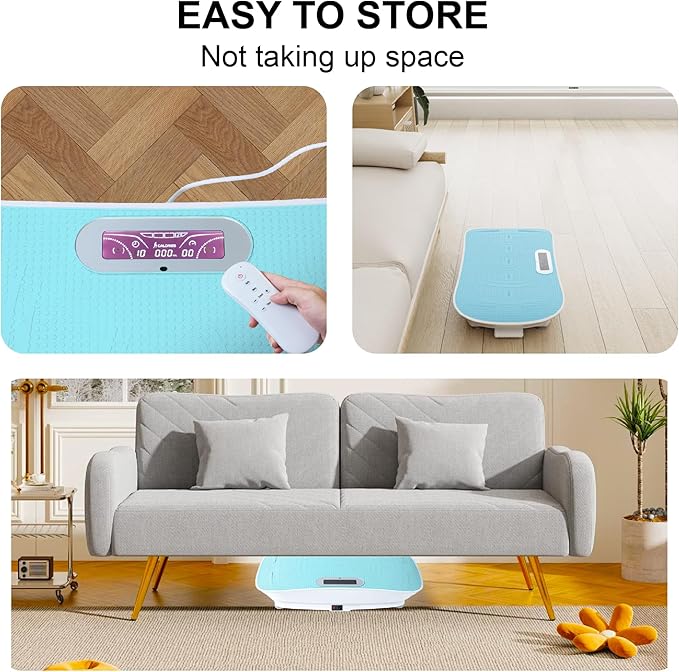 Beaunicorn Vibration Plate, Exercise Equipment Full Body,10-Frequency Weight Los& Vibration Plate for Lymphatic Drainage Machine for Unisex