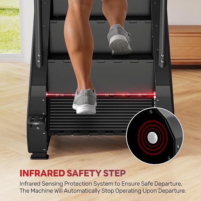 T1 Stair Stepper Machine, 550Lbs Commercial Grade Stair Climber for Home with 15 Resistance Level and LED Screen, Stepmill Exercise Machine for Full Body Workouts, 24-164 Steps/Min