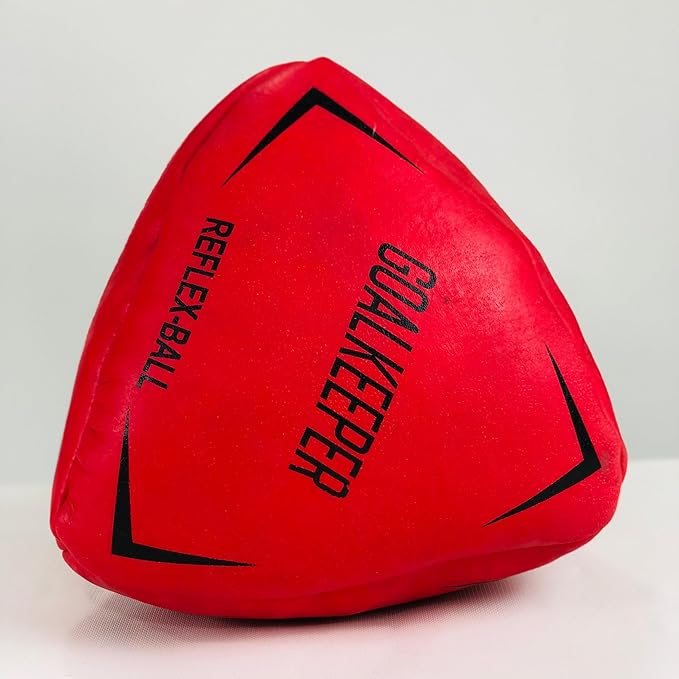 Goalkeeper Reflex Training Ball – Prisma Irregular Shape Soccer Goalie Reaction Ball for Reflex, Agility, Hand-Eye Coordination & Keeper Drills – Durable Bounce Trainer