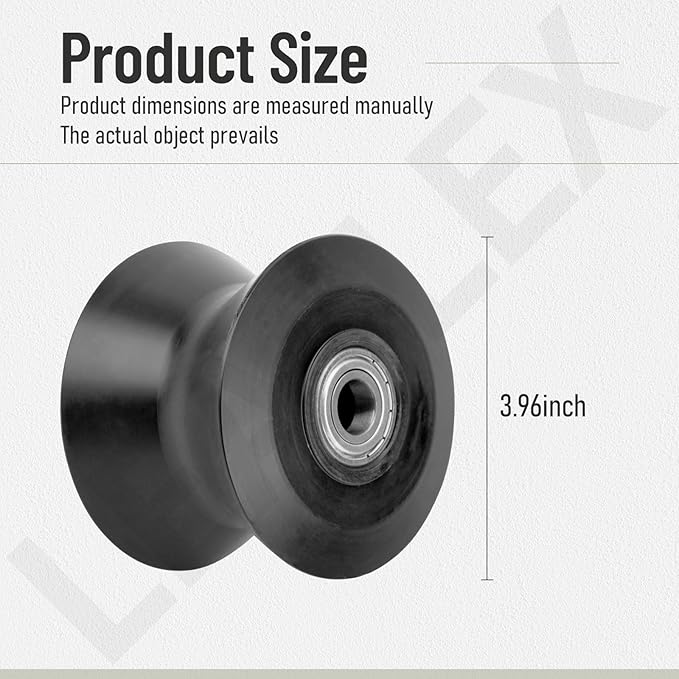 2 Pcs 238880 Elliptical Machine Replacement Leg Roller Compatible with Free-Spirit, Ree-bok (Icon) Models, It Can Reduce Friction, Improve The Smooth Mobility of The Pedal and Enhance Stability