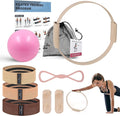Wavar Pilates Essentials Kit for Women Pilates Equipment with 13.5" Magic Circle Mini Ball Resistance Band Premium Accessories Pilates Ring Set for Starter Workout at Home with Exercise Guide