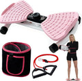 FLÉCHA Waist Twister Machine Exercise, Ab Workout Equipment, Waist Twisting Exercise Board with Digital Counter, Tracks Time Twists Calories, Non-Slip Core Trainer, 300 lb Capacity, Twist Board with Sweat Belt & Virtual Workout Plan, Resistance Bands, ...