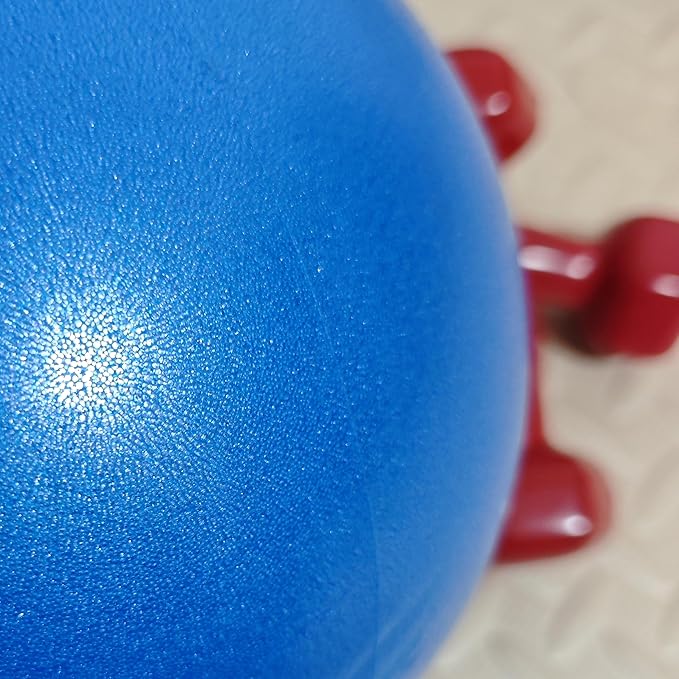 9 Inch Mini Exercise Ball - Portable Non-Slip Surface Yoga & Pilates Ball for Core Training, Fitness - Home & Office Use