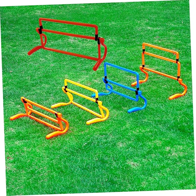 balacoo Removable Agility Hurdles for Soccer Training Detachable Fitness Equipment for Use Essential Football Training Accessories Red Exercise Barriers for Speed