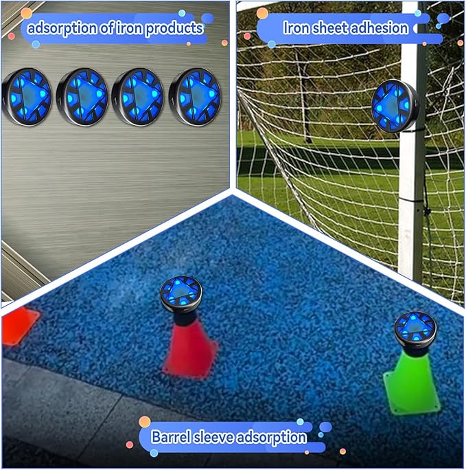 JOJOCY Reaction Training Light Magnetic, 5 Lights Color 6 Modes 30h Battery Life Improves Reaction Speed and Agility for Soccer, Basketball, Boxing, Rugby, Daily Entertainment (4)
