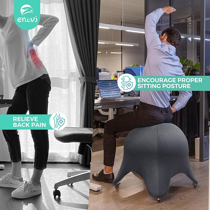 Original Starfish Ball Chair, Yoga Ball Chair Exercise Ball Chair Ergonomic Design for Home Office Desk, Stability Ball & Balance Ball Seat