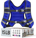 Weighted Vest for Women & Men with Reflective Stripe and Adjustable Buckle, Comfortable & Durable Rucking Vest for Walking, Running & Strength Training