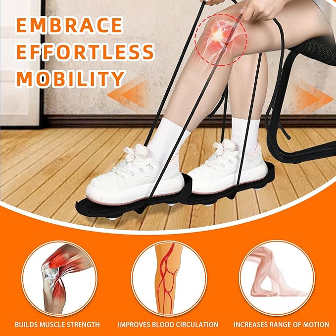 Knee Glider for Knee Replacement Recovery ，Recovery Aids for Knee Exercises， Portable Knee Strengthening and Rehabilitation Tool