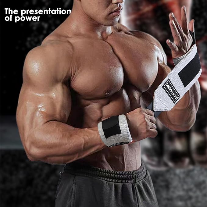 Wrist Wraps For Weightlifting Women Men Wraps Workout,Support For Working Out Strength Wrist,Lifting,Bench Press Training Anti-Slip Thickened 25IN