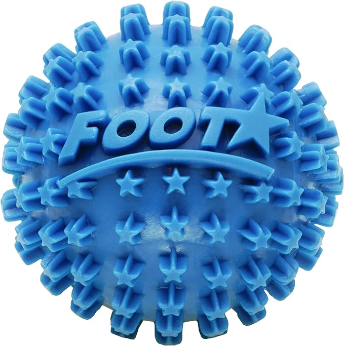 Body Back Foot Star® Massager Ball and Plantar Fasciitis Roller - Soothe Foot Stress, Discomfort, Aches, & Tightness (2-Inch, Blue)
