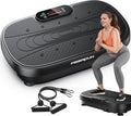 FEIERDUN Vibration Plate Exercise Machine – Whole Body Vibration Platform for Weight Loss & Lymphatic Drainage, Home Fitness Trainer with Remote & Resistance Bands