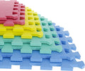 Interlocking Floor Mats - 8-Piece Nontoxic Exercise Mat or Play Mat for Toddlers, Babies or Kids - Foam Padding for Home Gym by Stalwart (Multicolor)