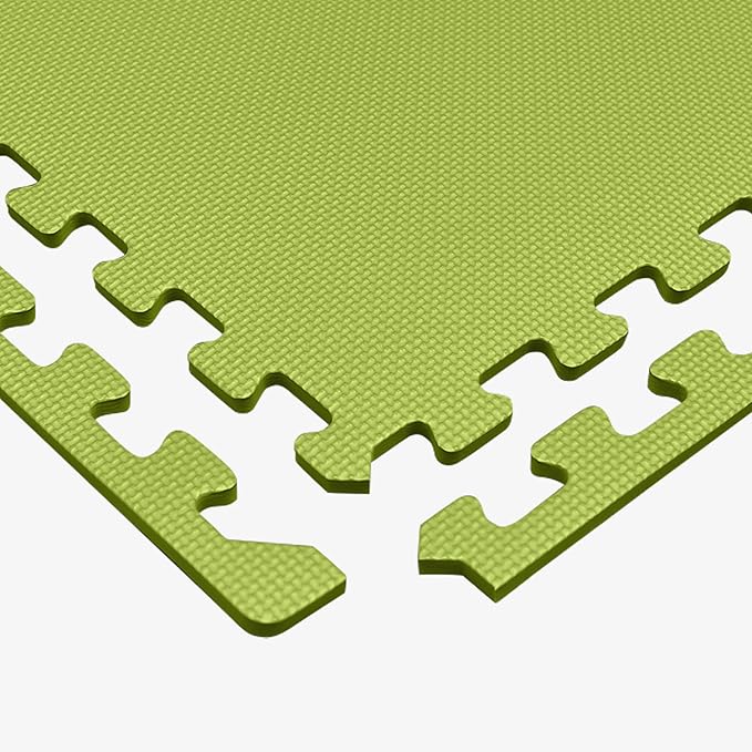 We Sell Mats 3/8" Thick Multipurpose EVA Foam Exercise Floor Mat, Interlocking Tiles, Anti-Fatigue for Home or Gym