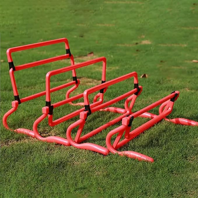 pistro Agility Training Hurdles 5Pcs Adjustable Speed Hurdles for Football, Running, Obstacle Courses & Fitness Drills