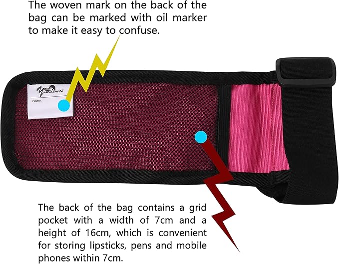 Massage Bottle Bag Massage Therapist Holster Massage Lotion Holster Massage Oil Holster（Db1KD-Rose Red）