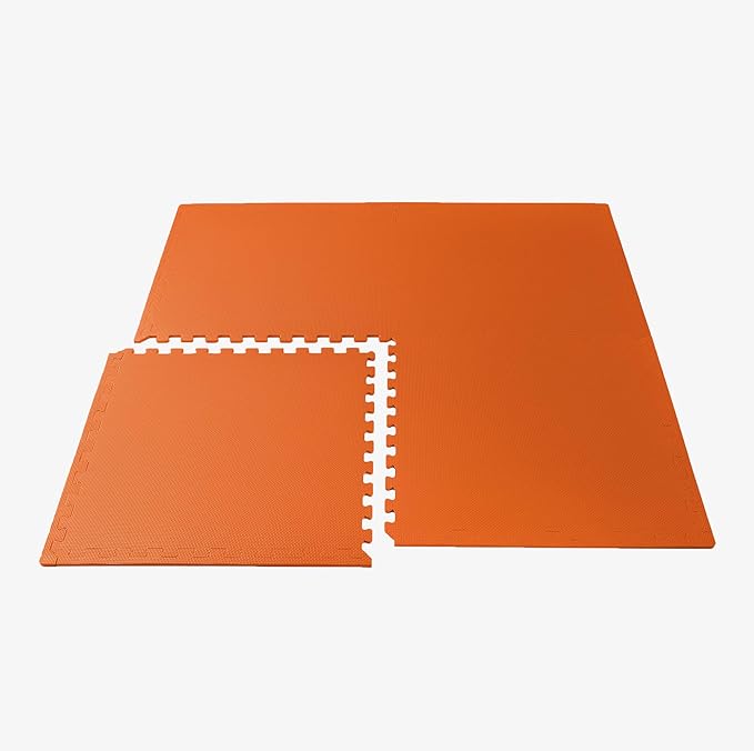 We Sell Mats 3/8" Thick Multipurpose EVA Foam Exercise Floor Mat, Interlocking Tiles, Anti-Fatigue for Home or Gym