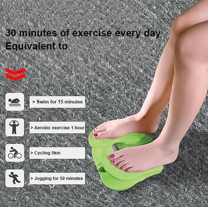 Foldable Stepper for Under Desk, Small Stepper Portable Foot Pedal Exercise Machine, Simple Leg Exerciser While Sitting, Help Leg Muscles Training