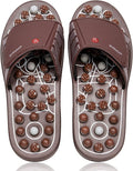 BYRIVER Acupressure Foot Massage Mat, Reflexology Tools, Spiky Ball Roller Therapy Sandals Shoes Slippers, Relief Muscle Fatigue, Sciatica, Heel, Lower Back Pain (03L)