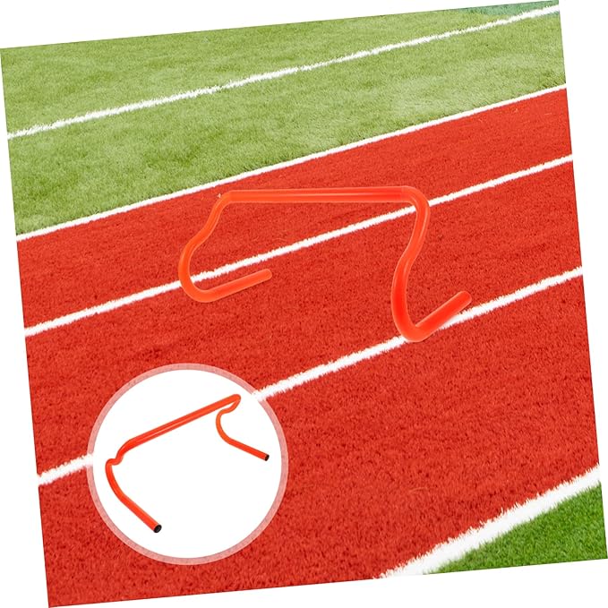 Agility Training Hurdles for Outdoor Football Flexibility Detachable Design Ultra-Stable Base Durable Orange Hurdles for Athletes Speed and Coordination