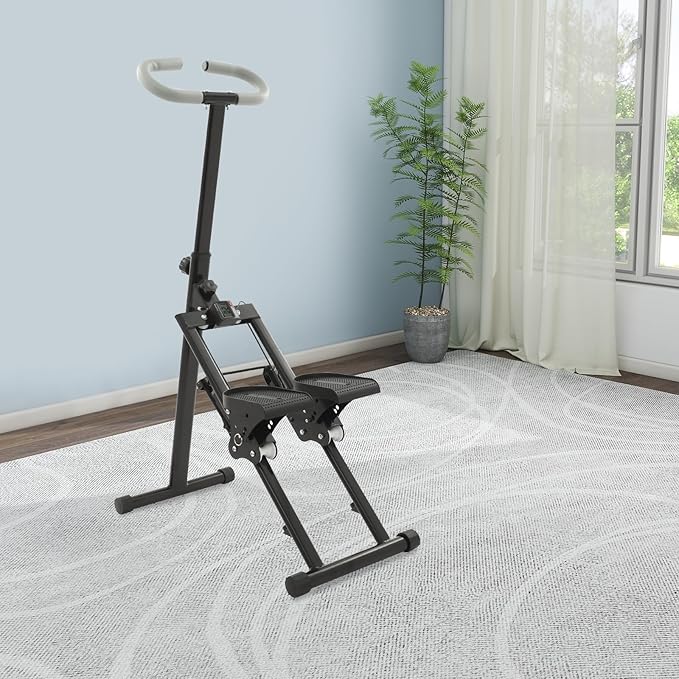 Foldable Stair Stepper for Home, Vertical Climber with LCD Display | 220lbs Capacity, 3-Level Adjustable Pedals | Anti-Slip Handlebar & Sturdy Steel Frame for Full Body Workout