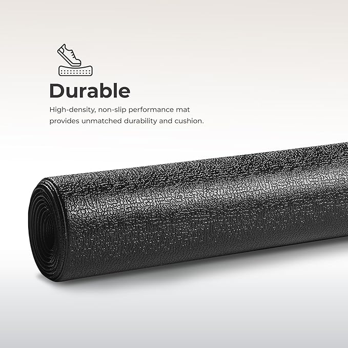 Sunny Health & Fitness Equipment Mat – Multiple Size Options – Non-Slip Floor Protection Pad for Treadmill, Bike, Elliptical, Yoga or Standing Desk and other Exercise Equipment