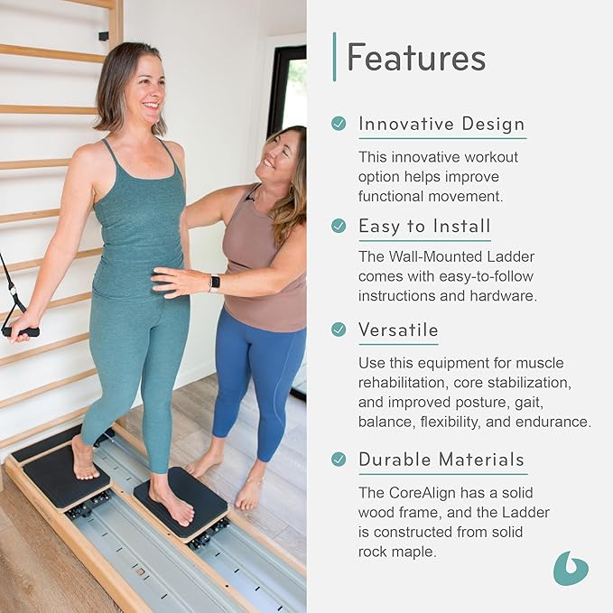 Balanced Body CoreAlign Pilates Equipment, Exercise Machine for Pilates Workout Trainer, Athletic Sport Trainer, or Physical Therapy Equipment
