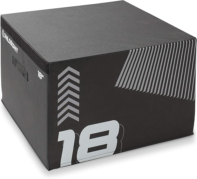 Philosophy Gym Soft Foam Plyometric Box - Jumping Plyo Box for Training and Conditioning