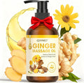 Easter Gifts for Women Ginger Oil,Ginger Massage Oil with Arnica for Lymphatic Drainage, Belly Drainage & Sore Muscle Relief,Natural Body Oil for Skin, Warming Spa Massage & Relaxation Therapy