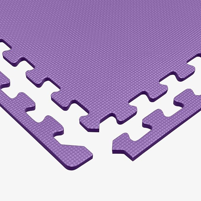 We Sell Mats 3/8" Thick Multipurpose EVA Foam Exercise Floor Mat, Interlocking Tiles, Anti-Fatigue for Home or Gym