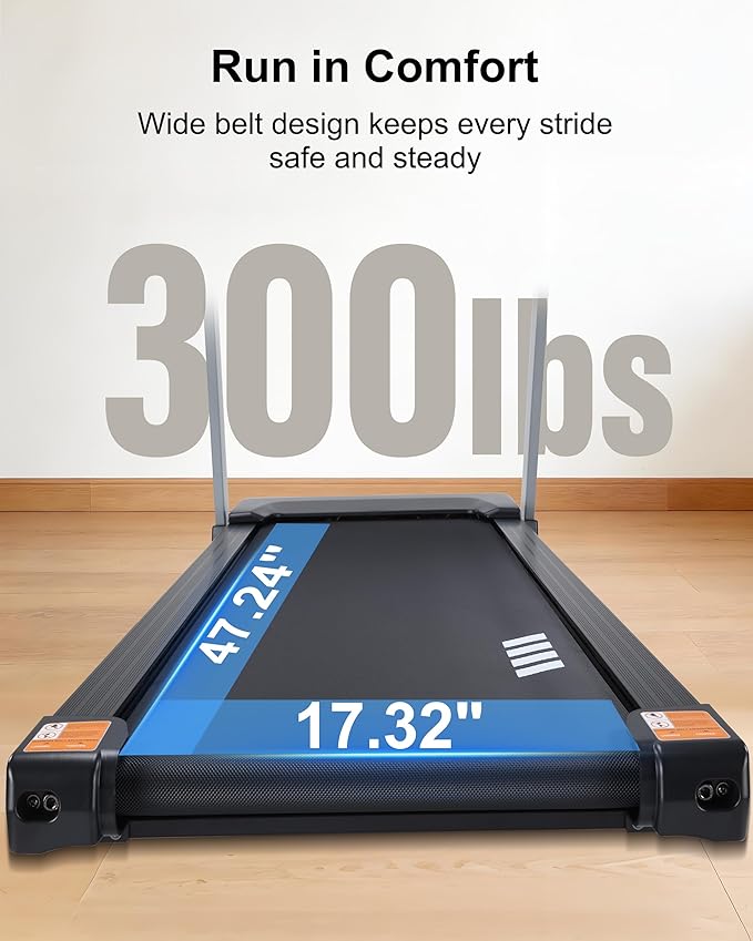 Treadmills for Home, 15-Level Auto Incline, 17.32" Wide Belt, 3.0HP, 0.6–10 MPH, 300 lb Capacity Folding Running Machine, 40 Preset Programs