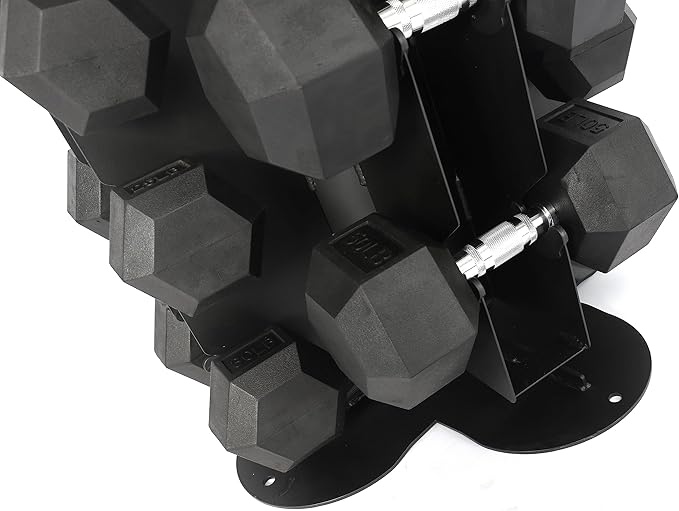 Fitvids A-Frame Dumbbell Weight Rack, Vertical Storage Rack for Dumbbells, Weight Stand Only for Home Gym Space Saver, 4-Tier or 5-Tier Option