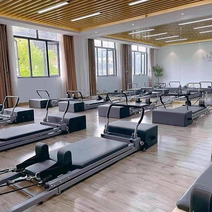 WIKINK Pilates Reformer Sitting Box, Non-Slip Pilates Sit Boxs for Home Workout, Pilates Equipment Accessory, Posture Correction and Rehabilitation Training