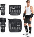 Ankle Wrist Weights 4lb/10lb/15lb/20lb/25lb/30lb BeatBoost Adjustable Leg Arm Weights for Men Walking Pilates Exercise Workout Gym Aerobics