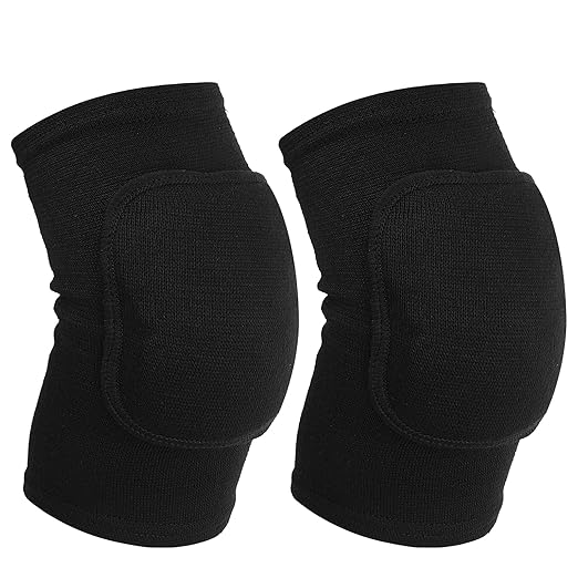 1 Pair Volleyball Elbow Pads, Arm Brace Pads Elbow Protector Strap Support Fitness Arm Protector Compression Breathable with Padded for Men and Women (Black, S, Suitable weight:110-176lb)