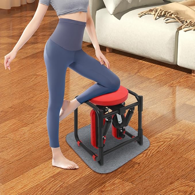 Multi-Function Stepper with Seat, Stair Stepper with Resistance Bands, Mini Sport Stepper Hydraulic Rock Stepper Workout Equipment for Home, Apartment, Office