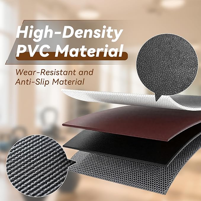 Walking Pad Mat for Carpet, Treadmill Mat for Hardwood Floors, Bike Mats Compatible with Peloton – Non-Slip Exercise Mats, Shock Absorbing & Floor Protection for Home Gym Use (71" x 32"x0.24"Th)