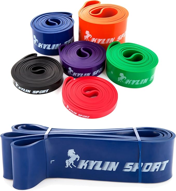KYLIN SPORT Resistance Band Assisted Pull Up Bands Training Yoga Pilates Elastic Loop Stretch for Cross Workout Gymnastics Power-Lifting