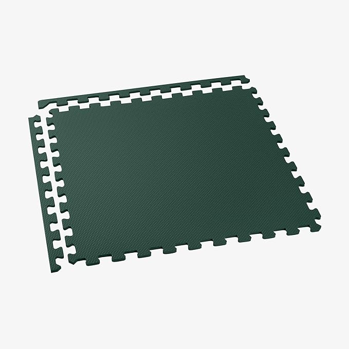 We Sell Mats 3/8" Thick Multipurpose EVA Foam Exercise Floor Mat, Interlocking Tiles, Anti-Fatigue for Home or Gym