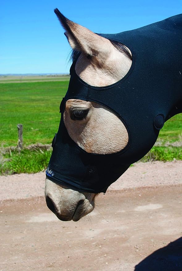 BENEFAB Therapeutic Horse Hood with Far-Infrared Powder and 27 Medical Grade Magnets | Rejuvenate SmartHood Emits Far-Infrared Rays Keeping Neck & Shoulders Warm, Relaxed, Reduce Pain & Stiffness