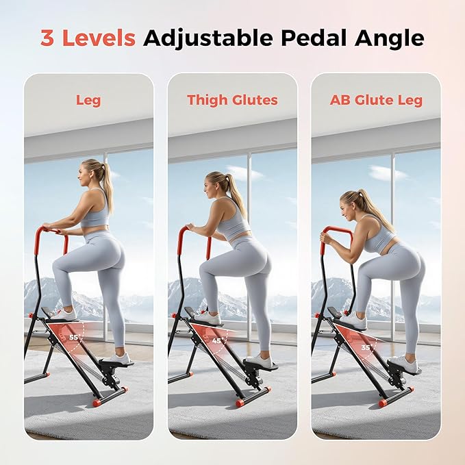 Stair Stepper for Home,Compact Folding Cardio Stair Climber for Full-Body Workout,Perfect for Women Men