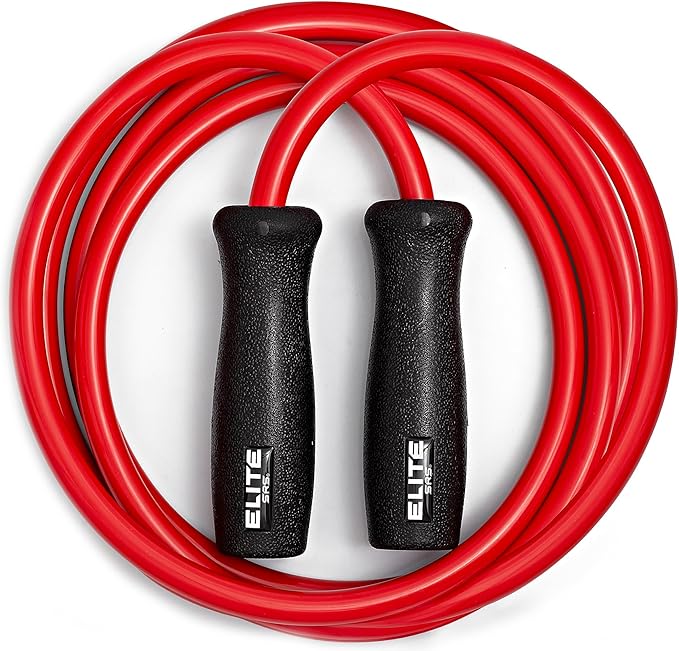 Elite Jumps Muay Thai 2.0 Weighted Jump Rope - Designed for High-Intensity Training, Muay Thai, & MMA Workouts - Heavy 1.3lb PVC Jump Ropes for Fitness