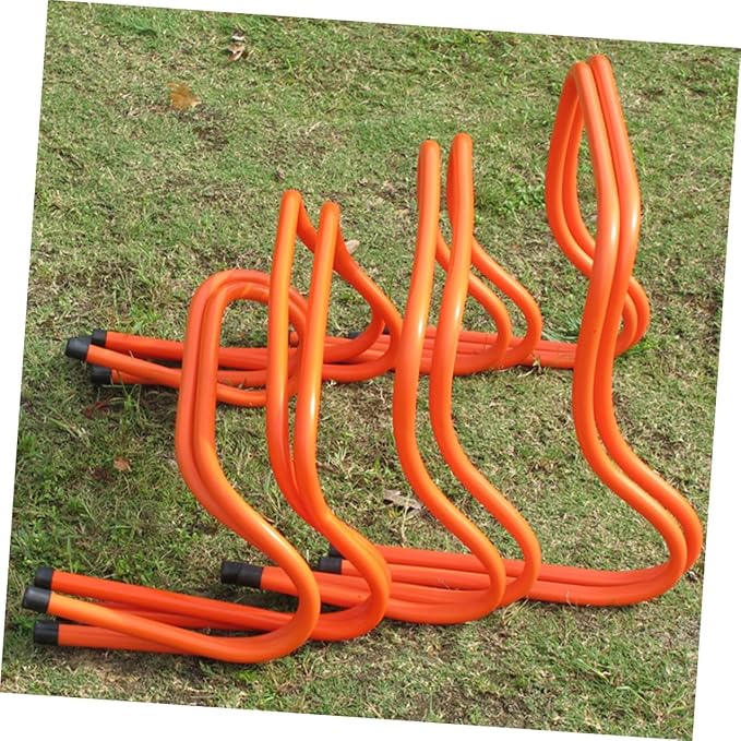 Didiseaon 2pcs Plastic Agility Hurdles 15cm Wear-Resistant Speed Hurdles Training Equipment for Football Running Track Sports