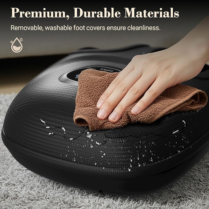 Foot Massager FSA Eligible HSA, 2026 Upgraded Feet Massager with Heat for Plantar Fasciitis Relief, 5 Levels Compression & Vibration Massage for Neuropathy, Birthday Day Gifts for Women Men